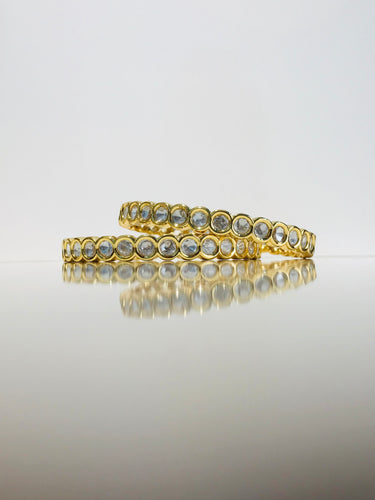 Gold Plated Polki Bangle